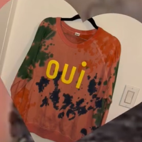 Clare V Salmon Splash Tie Dye Sweat Set XXL - Picture 2 of 2